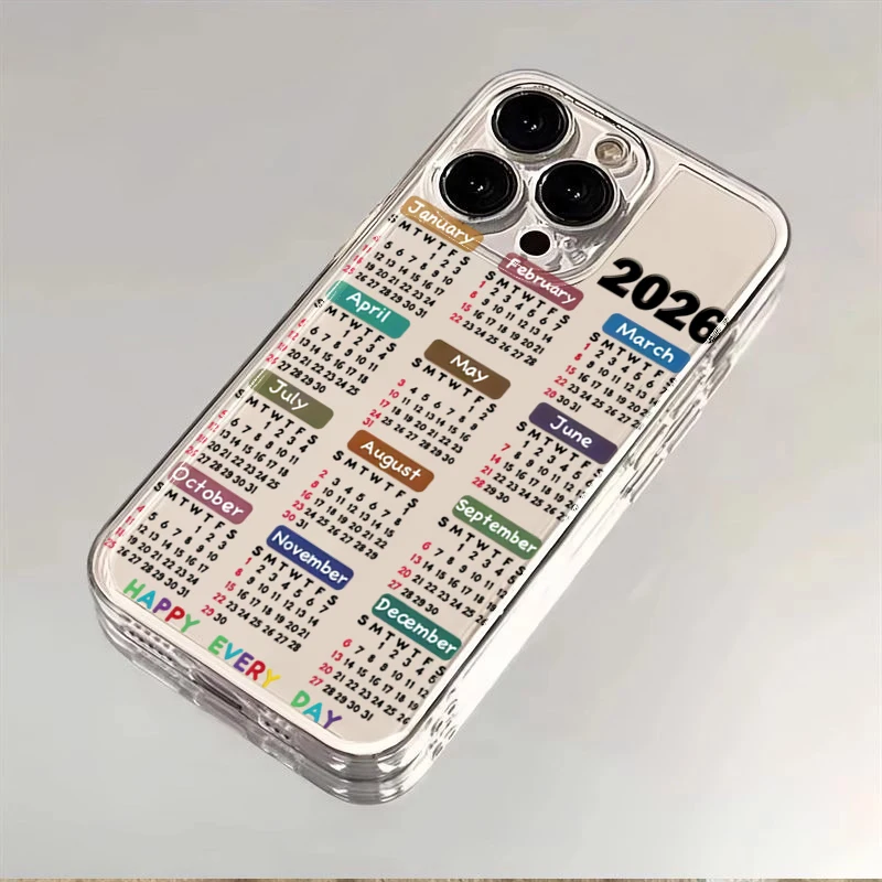 Sunlight Painting Transparent Phone Case - 2026 Calendar Design