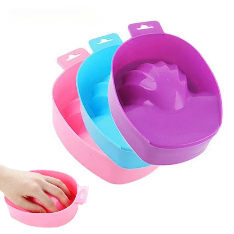 Nail Art Hand Wash Remover Soak Bowl DIY Salon Nail Spa Bath Treatment Manicure Tools Nails Cleaning Basin 1pcs
