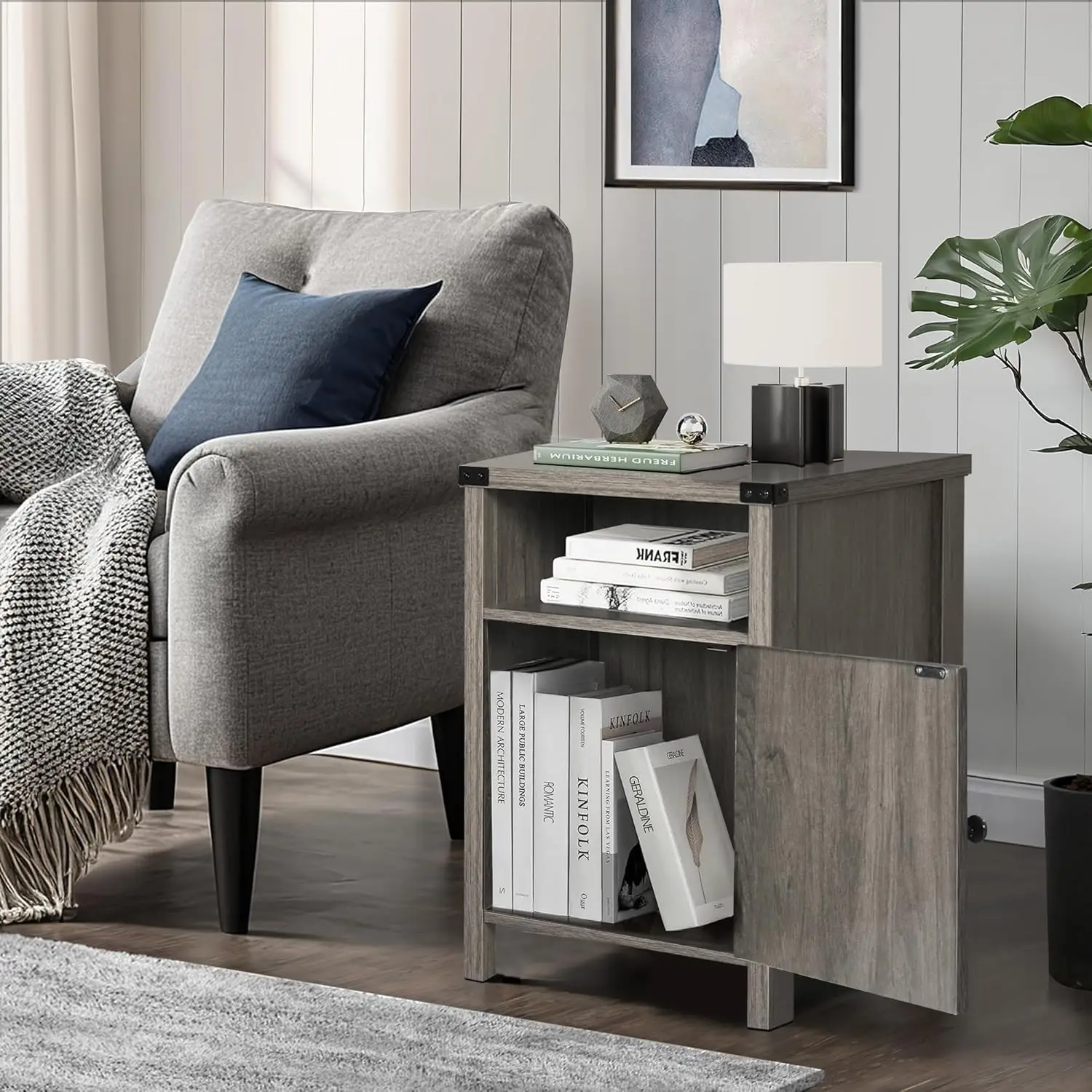 Barn Door Accent Table Set 5