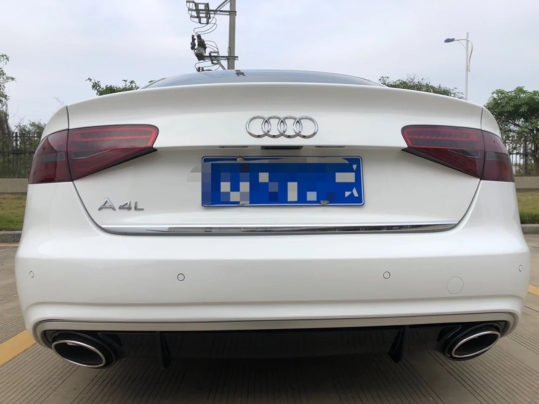 ABS 리어 립 스포일러 범퍼 디퓨저 자동차 액세서리, 아우디 A4 S4 B8 B8.5 B9 스포츠 버전 2009-2019, RS4 스타일