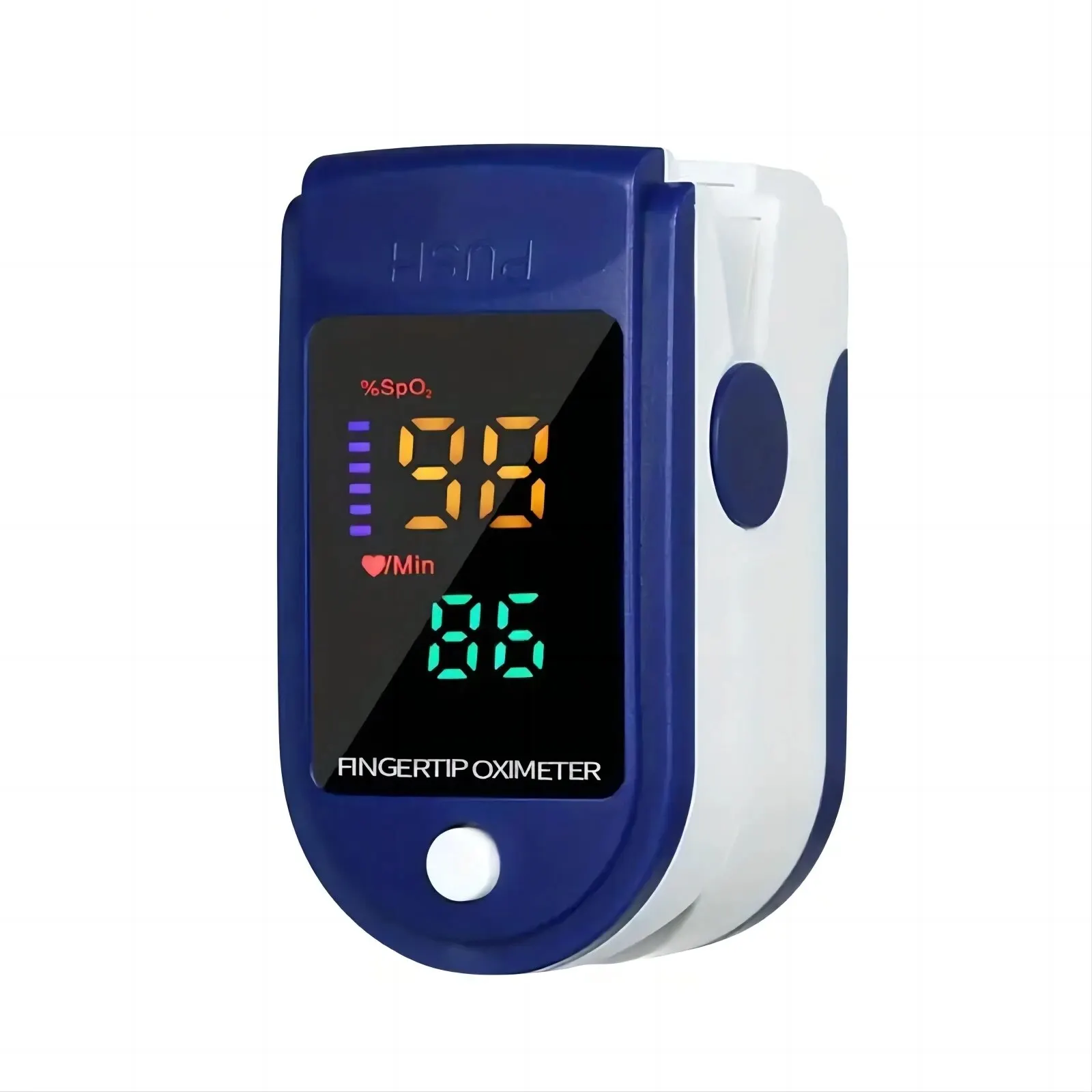 אצבע oximeter חמצן דם דם רוויה צג כפית 2 עם מדידת דופק ניידת ניידת