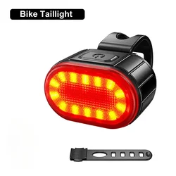 Ultra - Bright USB Rechargeable Bike Headlight with 9 LEDs (Tail Light)