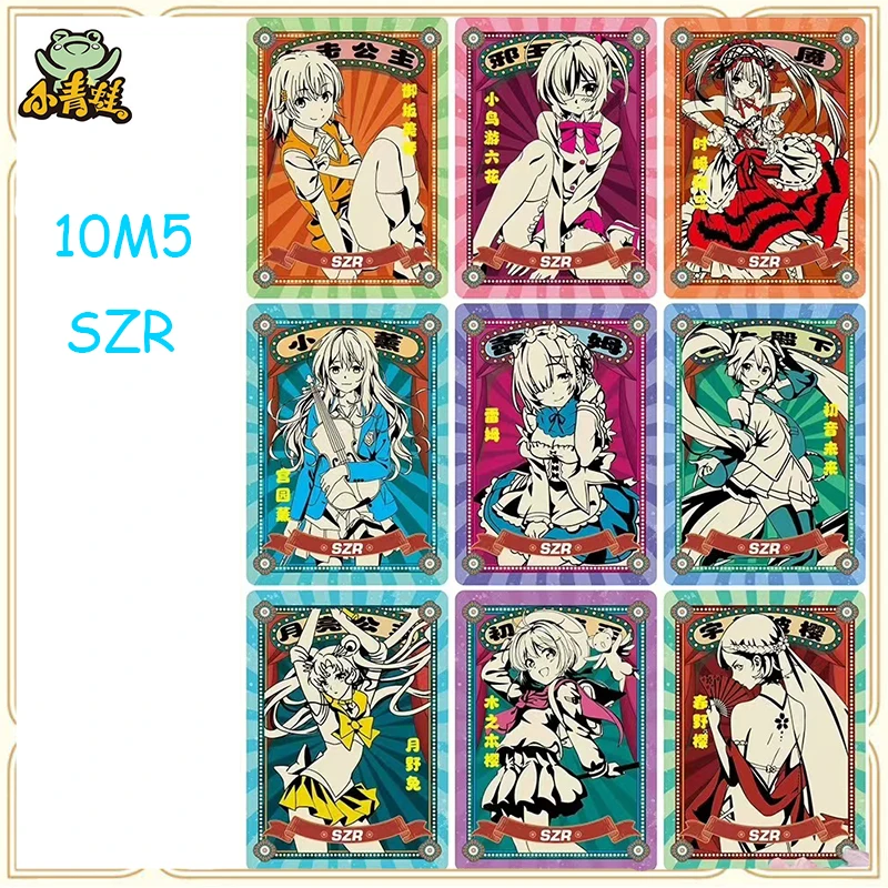 

Anime Goddess Story 10M5 SZR Hatsune Miku Tokisaki Kurumi Hot Stamping Collection Cards Boys Toys Christmas Birthday Gifts