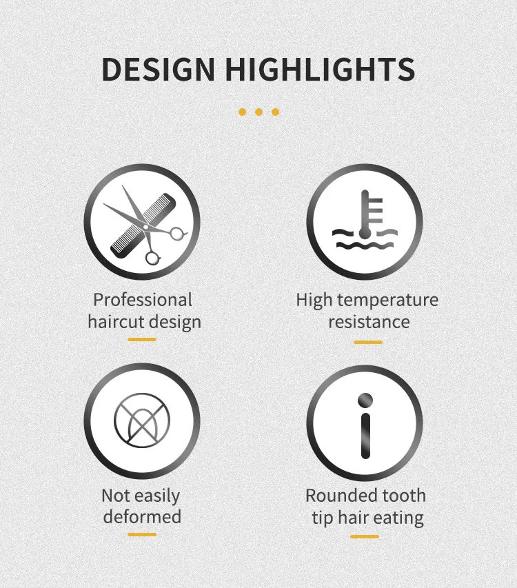 Description Picture 3 of itemhair cutting flat top comb hairdressing barbers salon hairbrush haircut comb set barber hairdresser accessories dropshipping