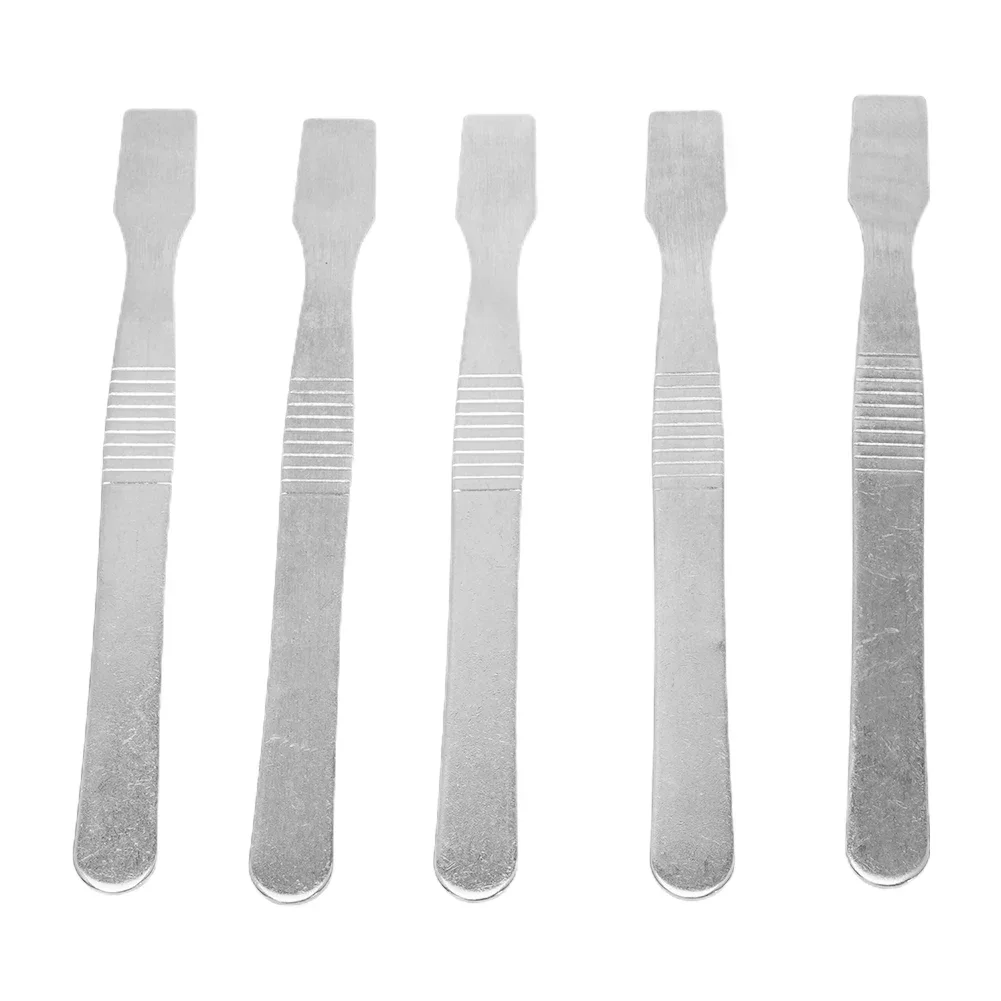 Metal Spudger Disassemble Crowbar Phone Repair Tools 120x11mm Stainless Steel Solding Paste Spudger For Electronic Repair 5Pcs