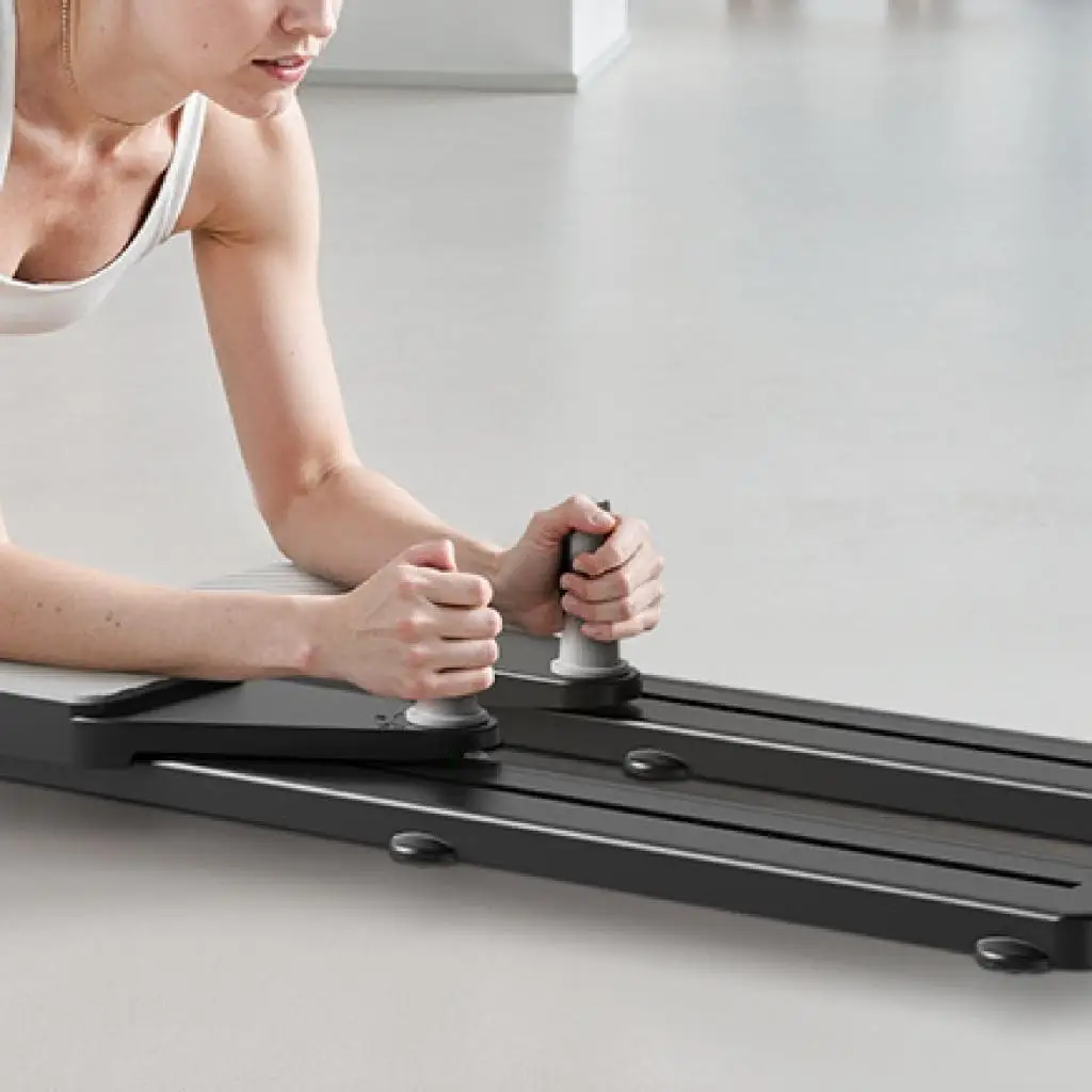 Leg Exercise Machine with Resistance Band Push up Bar System