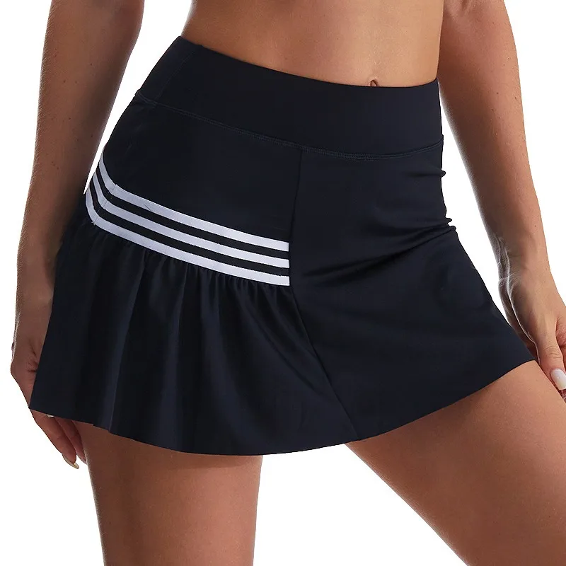 

Summer Tennis Skirt Women’s Golf Clothes Sports Fitness Skort Quick Dry Breathable Running Badminton Skort with Pocket Inside