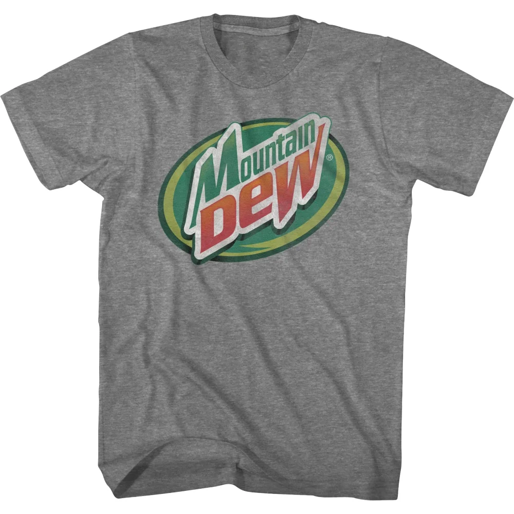 T-Shirt Dew Mountain Dew Con Logo Cerchio Invecchiato