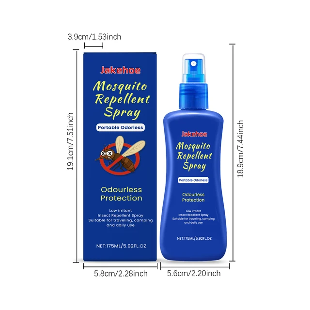 Spray Repelente de Mosquitos Vegetal | Alivio Fresco Portátil