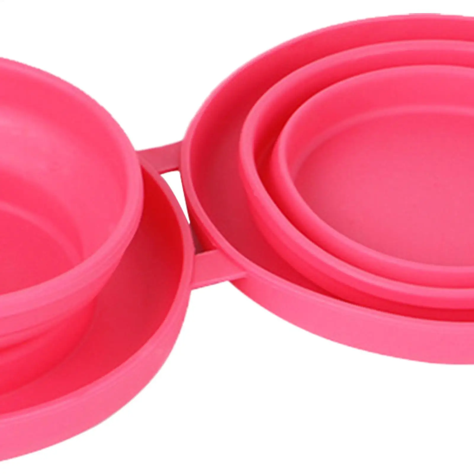 Dog Food Bowl Silicone Dishwasher Safe Foldable Containers Dog Food Water Bowl Set For Small Medium Pet Car Hiking Camping