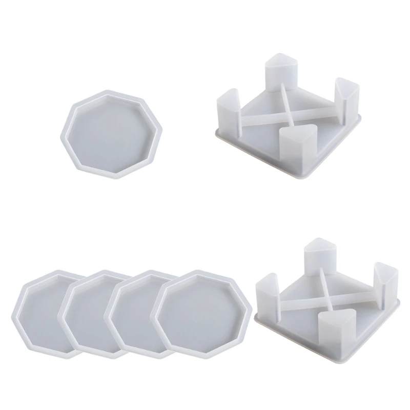 

Octagonal Silicone Mold Epoxy Resin Fruit Plate Mat Mold Diy Agate Coaster