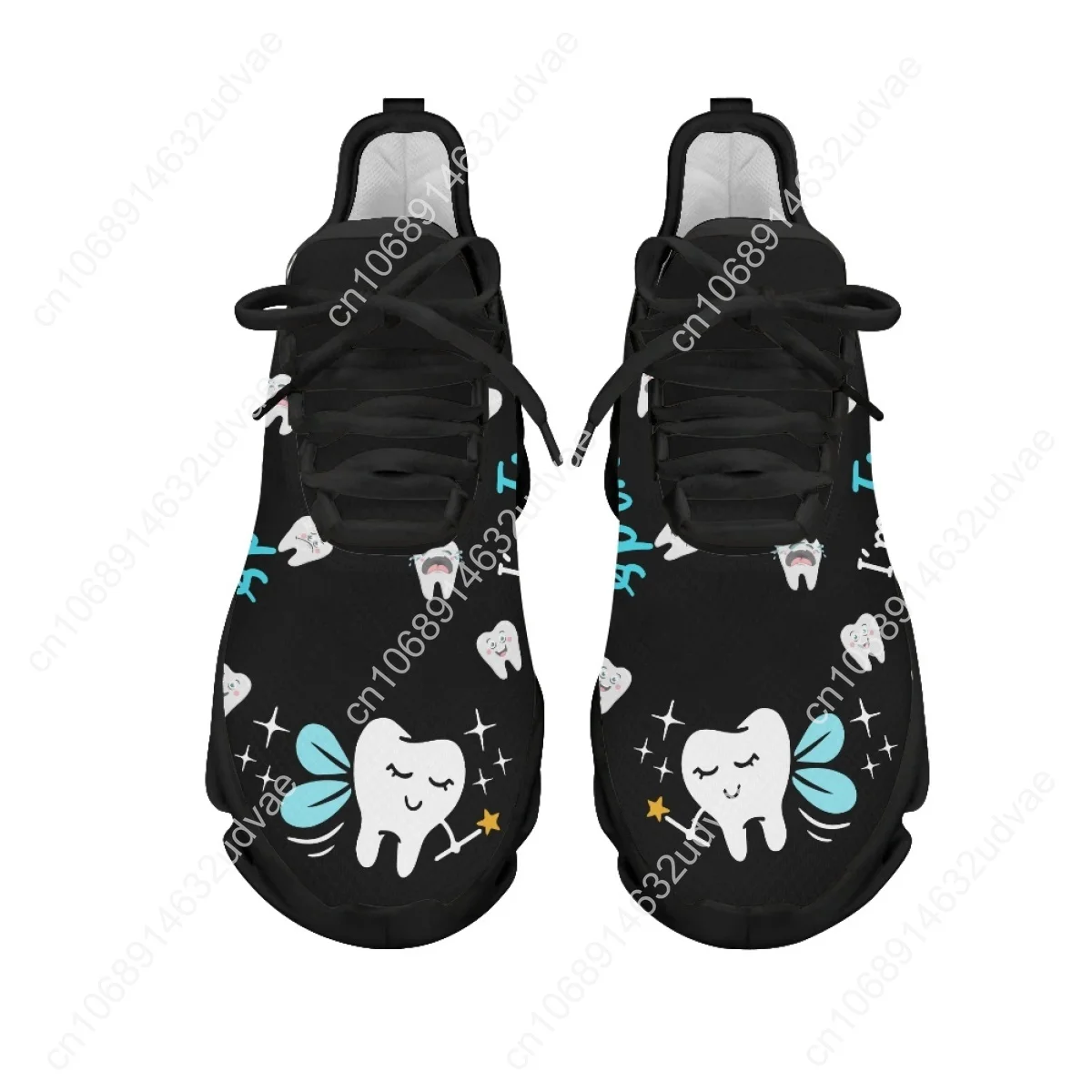 Dental Assistant Sneakers Women's Running Shoes Lightweight Lace-up Platform Shoes for Female Non-Slip Jogging 2023