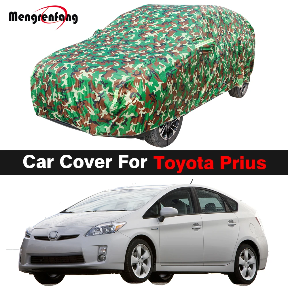 

Full Camouflage Car Cover Waterproof Sun Shade Anti-UV Rain Snow Wind Protect Cover For Toyota Prius