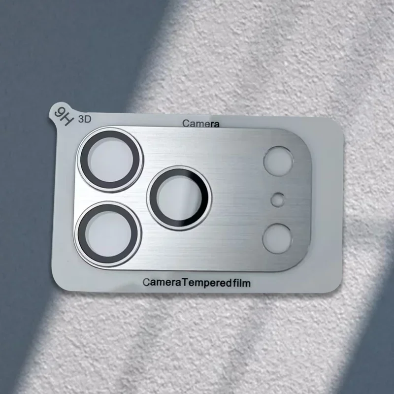 Premium Aluminum Camera Lens Protector with Tempered Glass Film and Metal Ring