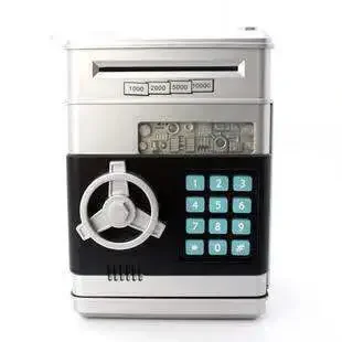 Creative Automatic Money Box Password Safe Deposit Box ATM Machine Children's Toy Savings Bank of China Origin
