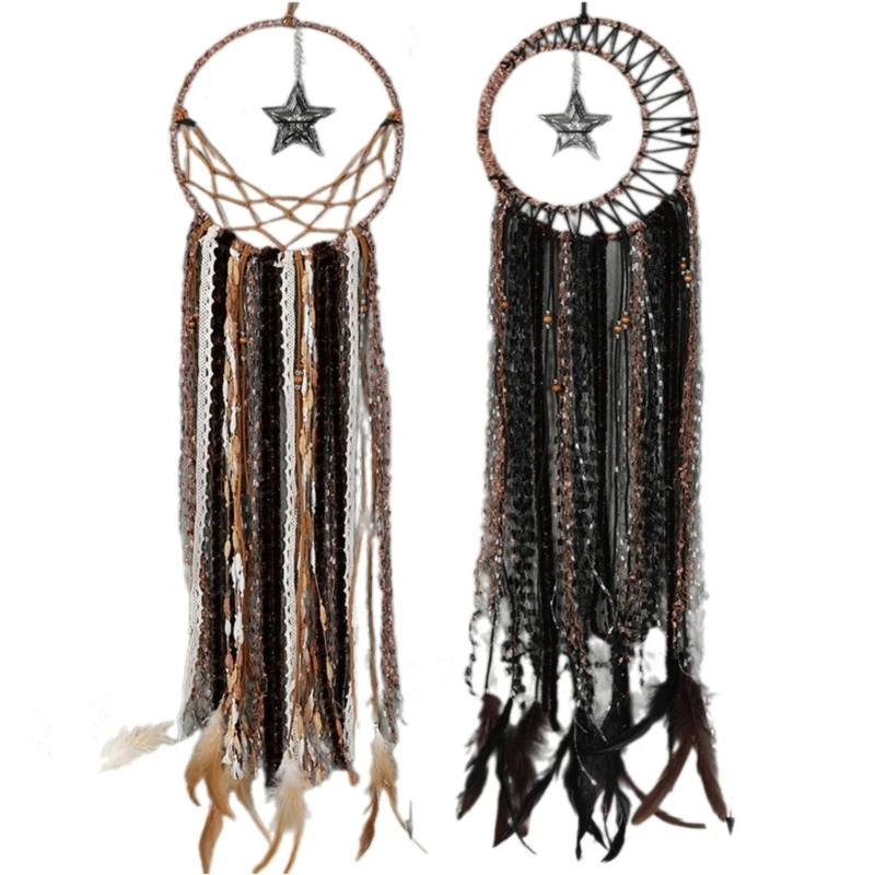 

Handwoven Pendant Moon and Star Wall Hanging Ornament Decorations Dropship