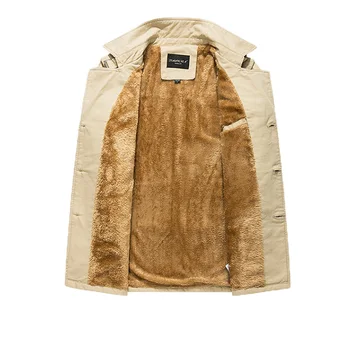 معطف رجالي مبطن صوف 2023 2