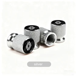 4pcs Aluminum Car Tire Valve Stem Caps - Air Dust Cover (4pcs - silvery)