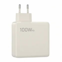 High - Power 100W GaN Fast Charging Station with 3 Ports - EU Plug - EU