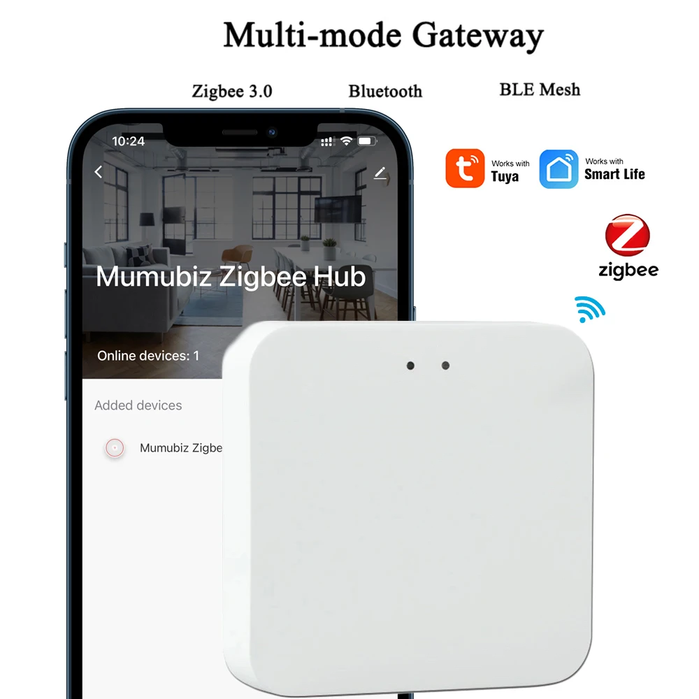 투야 스마트 라이프 지그비 3.0 멀티 모드 게이트웨이 블루투스 허브, 지그비 USB, 지그메쉬 브리지 무선 리모컨 