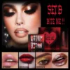 MLSMILE Halloween Makeup Set Plasma Lipstick Eyeshadow Stick Nail Sticker Combination 5
