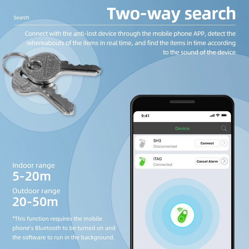 Mini Tracking Device Tracking Air Tag Key Child Finder Pet Tracker Location Smart Bluetooth Tracker Car Pet Vehicle lost tracker