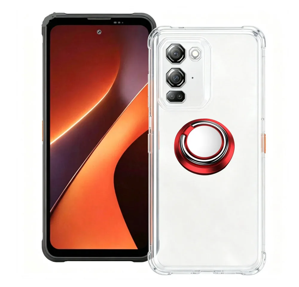 Blackview Fort 200 Back Ring Holder Phone Cover - TPU Soft Silicone Case, 6.78