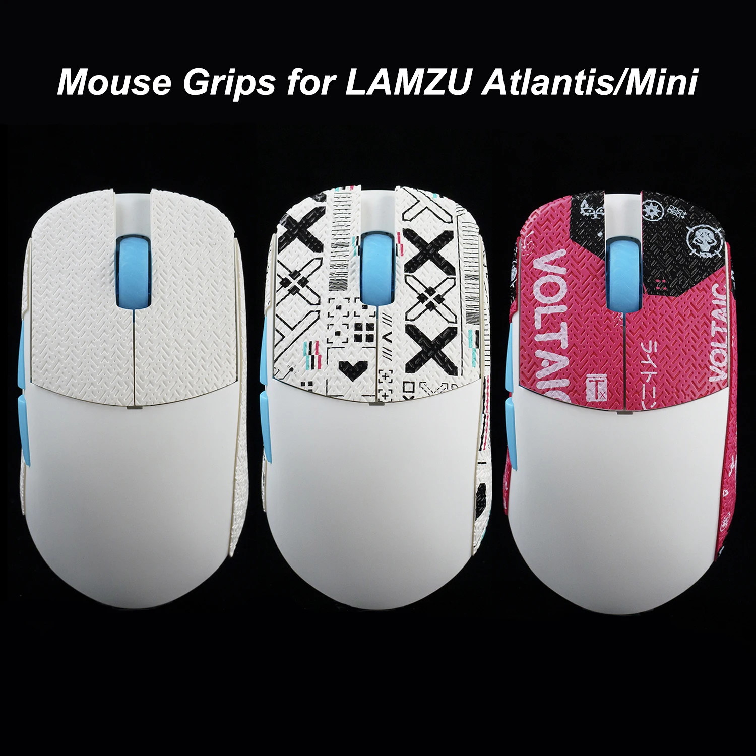 Btl Mouse Grip Tape Lagarto Pele Skate Handmade Adesivo Não Slip Chupar Suor para Lamzu Atlantis Mini sem Mouse