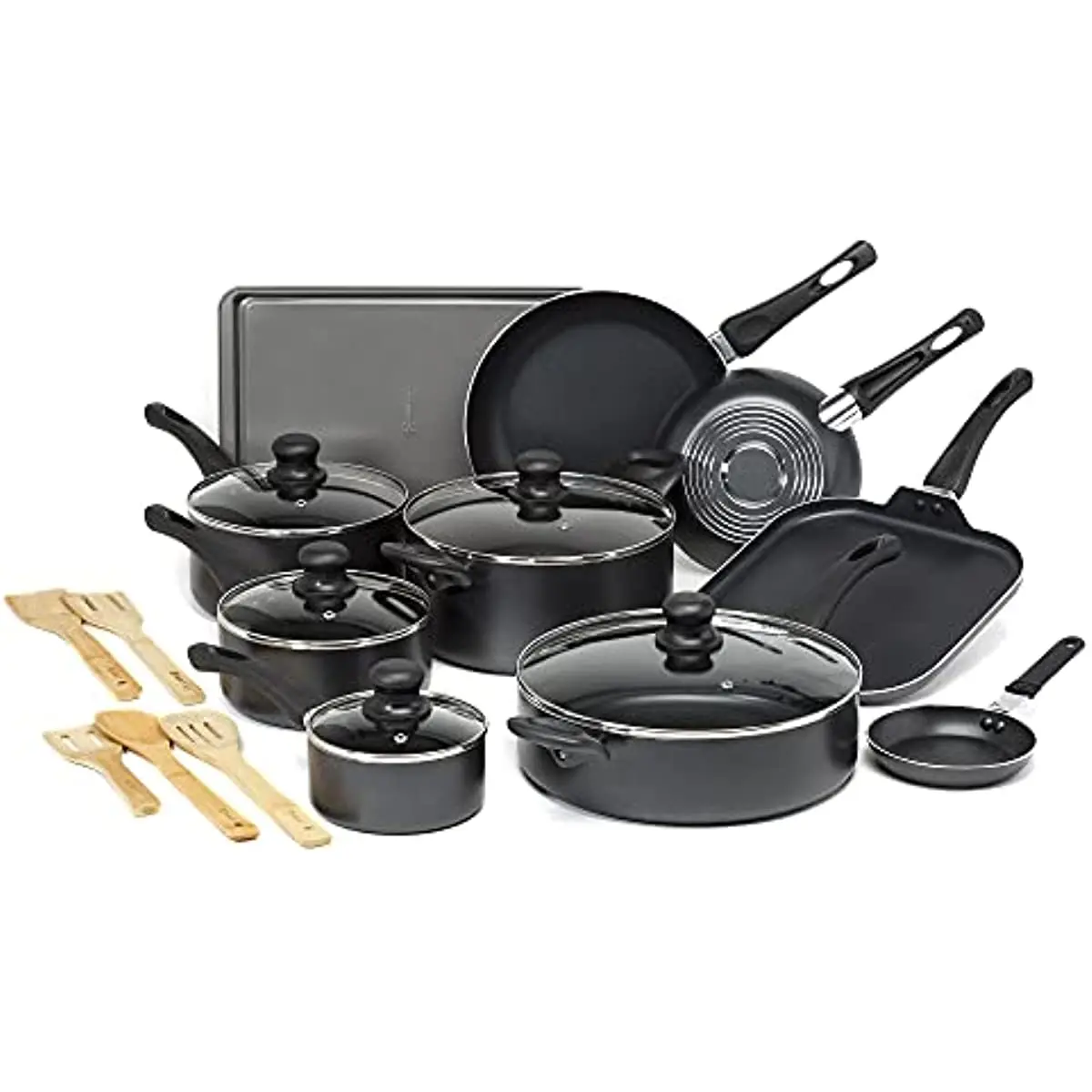  MICHELANGELO Pots and Pans Set 15 Piece, Ultra Nonstick Kitchen  Stone-Derived Coating Cookware Set with Utensil Set: Home & Kitchen