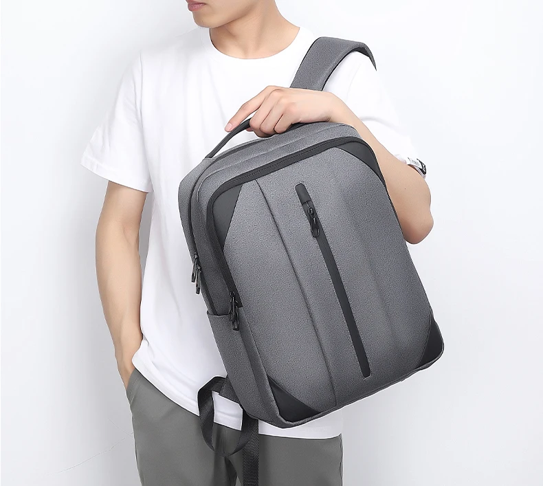 Men New Business Backpack USB Charging Multifunctional Nylon Waterproof Luxury Bags Unisex Holds 15.6-inch Laptop Rucksack