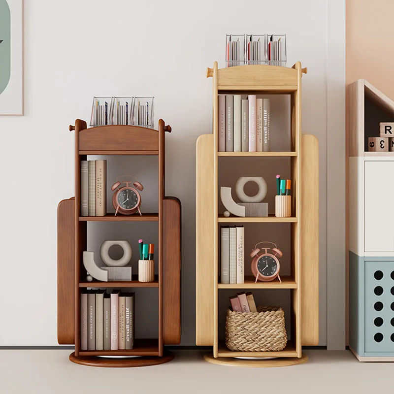 Libreria Moderna Soggiorno Pavimento Stoccaggio Legno Raccogliere Libro Bambini Libreria Estanteria Mobili Salvaspazio