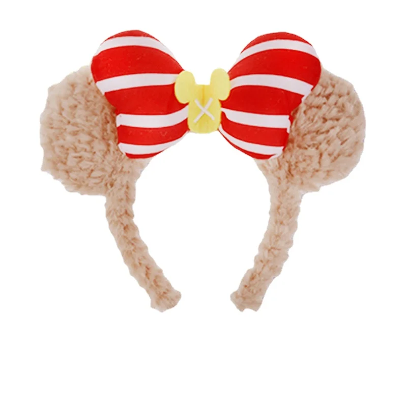 Hair Accessories Hair Headband Christmas Party Decoration Hair Accessories Catoon Mickey LinaBell Plush Animal Hairband Woman birthday Gifts Makeup hair hoop