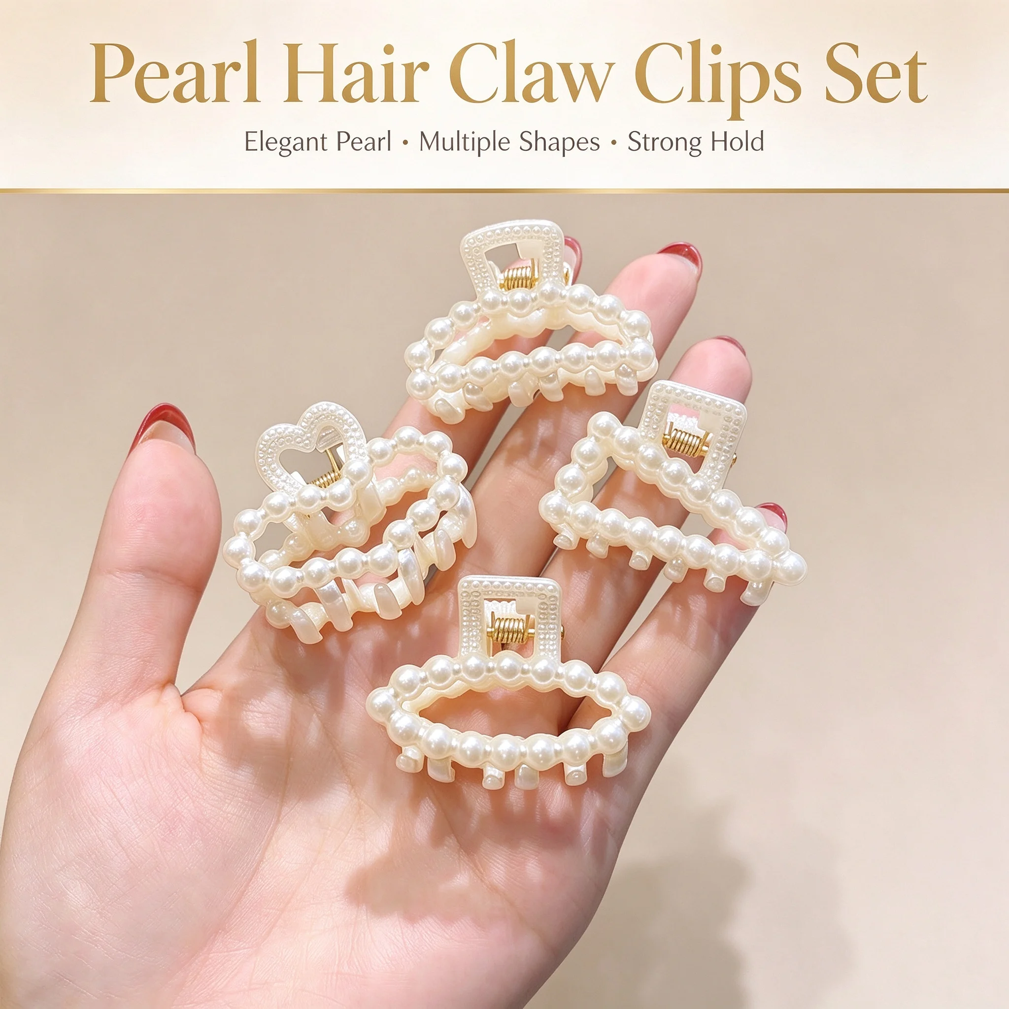 Neue Kleine Perlen Acryl Haar Klaue Clips Kleine Größe Make-Up Haar Styling Haarspangen Für Frauen Nette Mini Klaue Clip Haar Zubehör