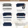 Luxury Thick Velvet Sofa Covers High Stretch Plush Sofa Slipcovers Furniture Protector Cushion Couch Cover for Living Room Home 4