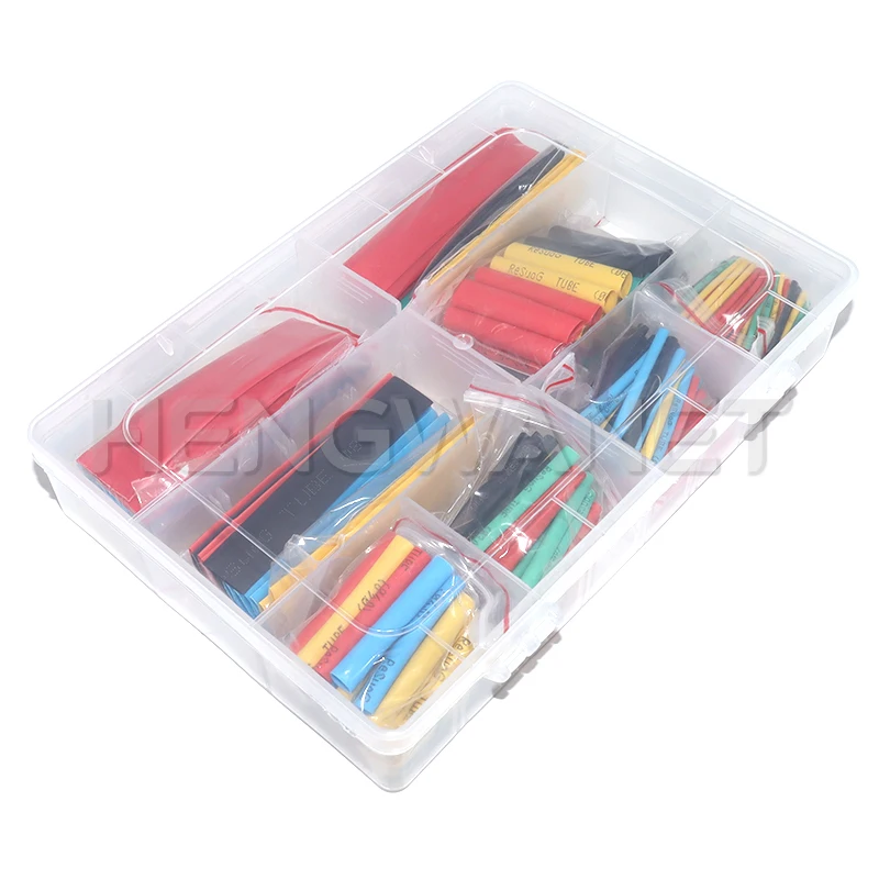 Kit 164pcs Gaine Thermorétractable Noir - Outils Modélisme