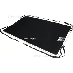 Black Rear Van Awning - Waterproof Oxford Cloth, 180x114cm, Effective Sun Protection (Black)