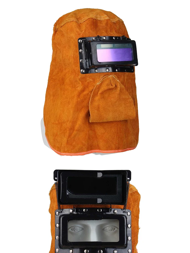 Solar Auto Dimming Filter Lens Welder Leather Cover Welding Helmet Mask For Eye Nose Protection Welding Tool Accessories - Image 2