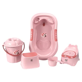 Set vasca da bagno per neonati Regali materni e per neonati Vasca da bagno addensata Letto da bagno Set da bagno per neonato