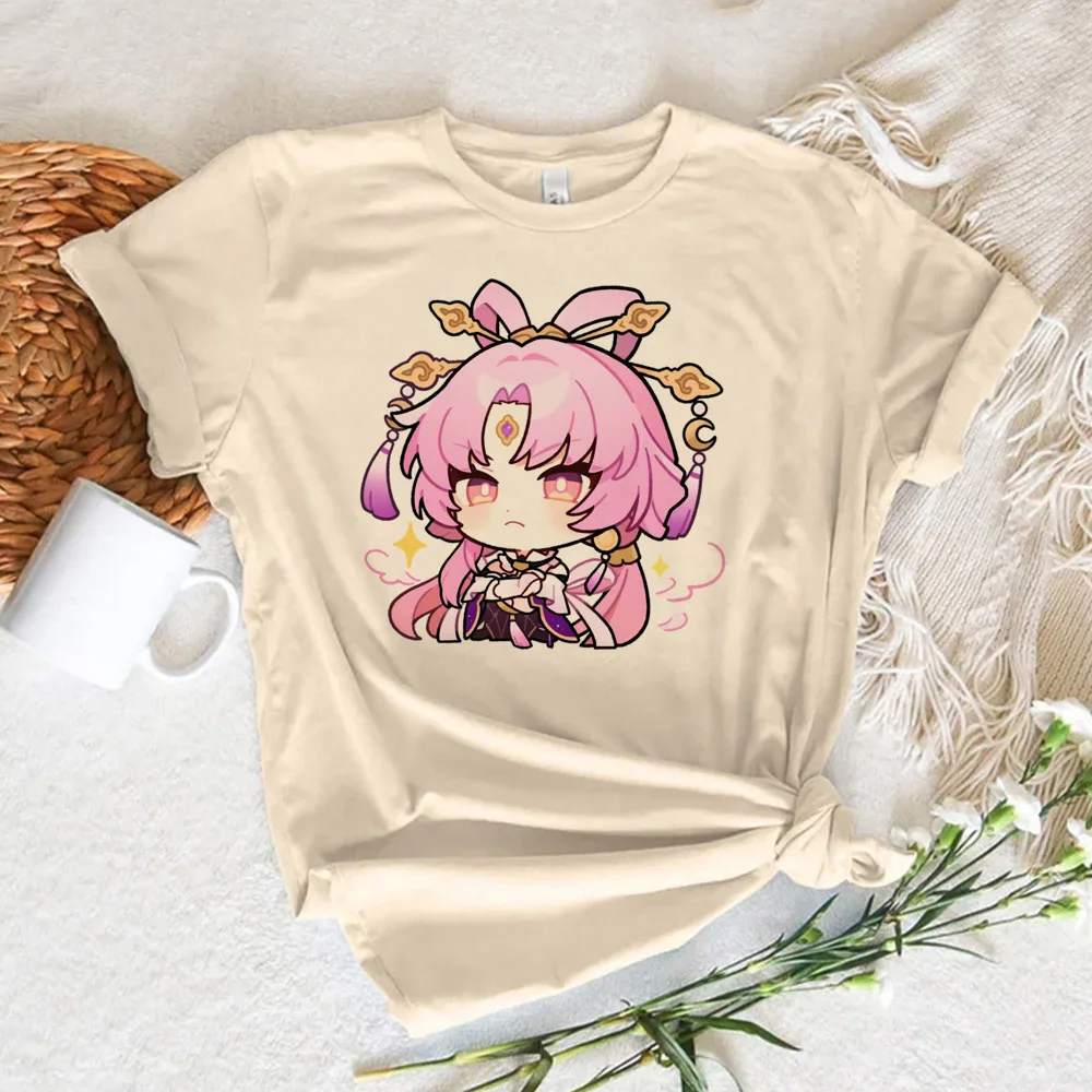 

Honkai Star Rail top women summer t-shirts girl graphic harajuku y2k clothing