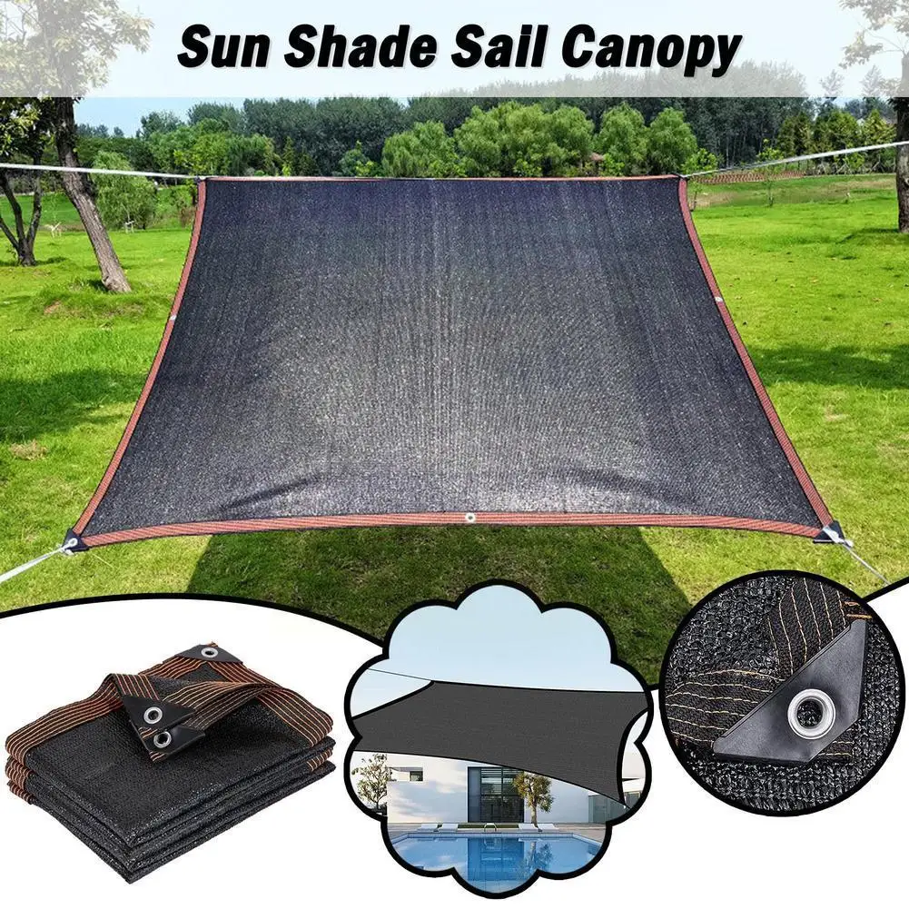 Black 8-pin Sun Shade Sall Canopy Anti-UV Outdoor Pergola Sunshade Gazebo  Net Cover Sun Net Agriculture Shelter Canopy Car G6A7 - AliExpress