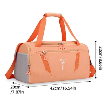 Woman Sports Gym Handbag Waterproof Fitness Training Bag Dry Wet Swimming Tote With Shoes Pocket Travel Luggage Shoulder Bags 2