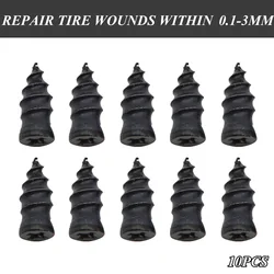 10-Piece Rubber Tire Repair Nail Plug Kit for Cars, Motorcycles, and Bicycles (10PCS Small)