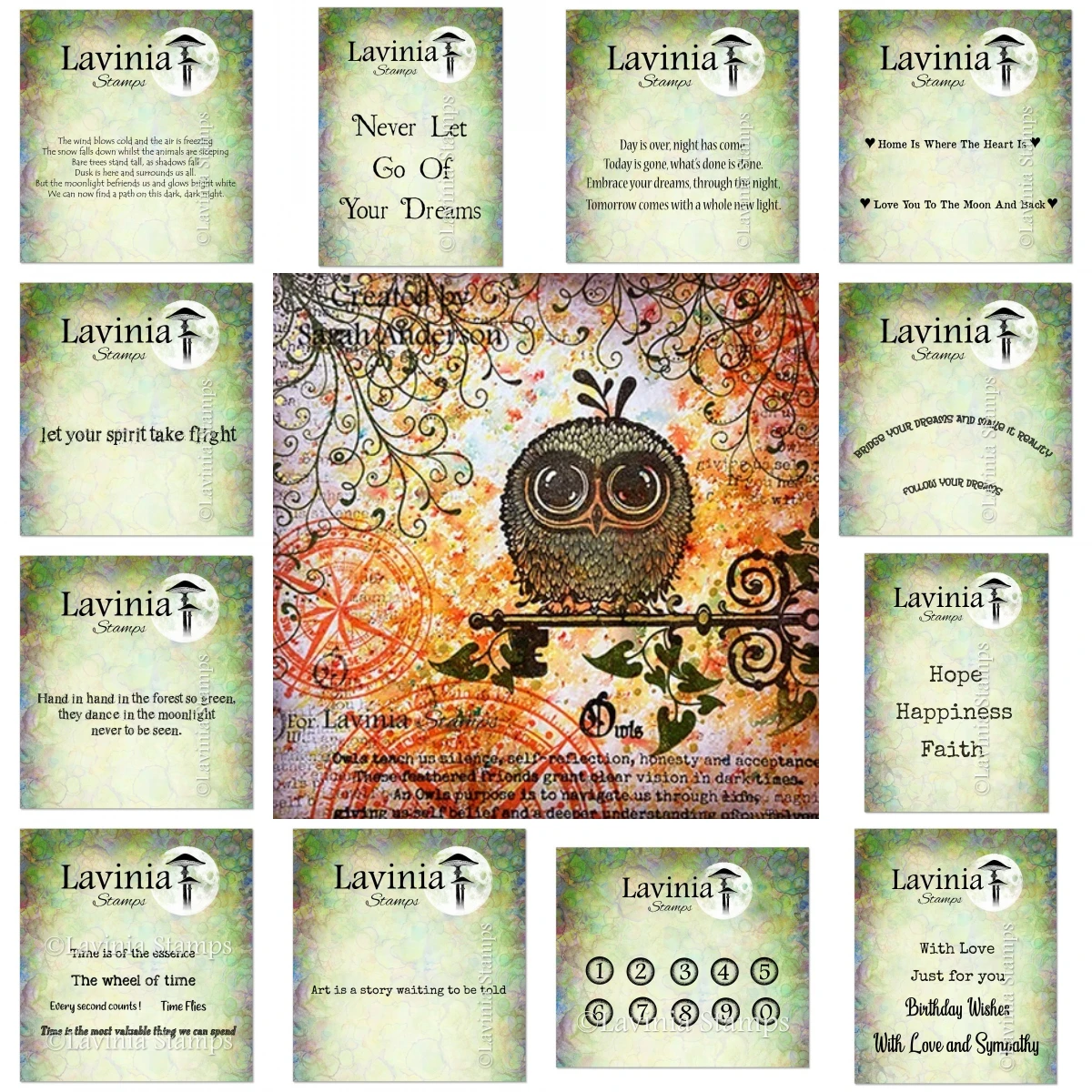 Words And Verses Numbers Stamps for DIY Scrapbooking