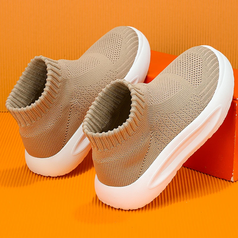 Kids Sneakers Boys Girls Running Sneakers Walking Light Breathable Mesh Casual Sock Shoes Non-slip Sports Boys Shoes