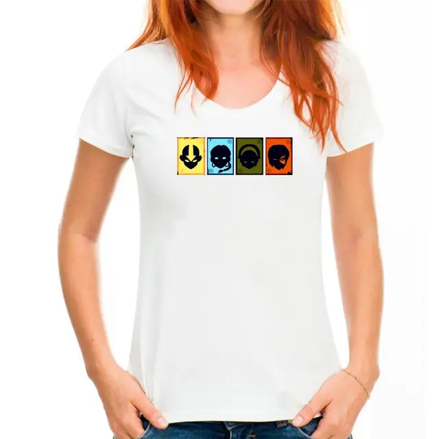 personality Definite Myself Men's Avatar The Last Airbender Elements Design men's fashion round neck cool man's T-shirt_voghion.com