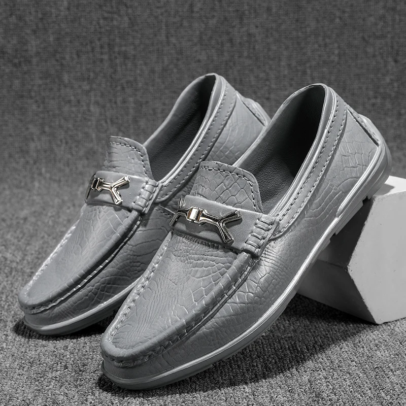 Spring Summer Slip on Casual EVA Boat Shoes Men Loafers Moccasins Luxury Shoes Fashion Breathable Lightweight Driving Work Shoes