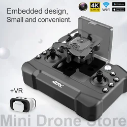 V2 RC Mini Drone 4K HD Camera RTF WIFI FPV Aerial Photography Altitude Hold Folding Quadcopter With VR Remote Control Helicopter