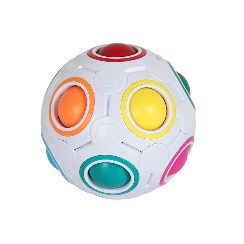 Magic Rainbow Puzzle Ball Creative Magic Spheric Cube Antistress Fidgets Toys for Children Adults Stress Relief Ball 3D Toy