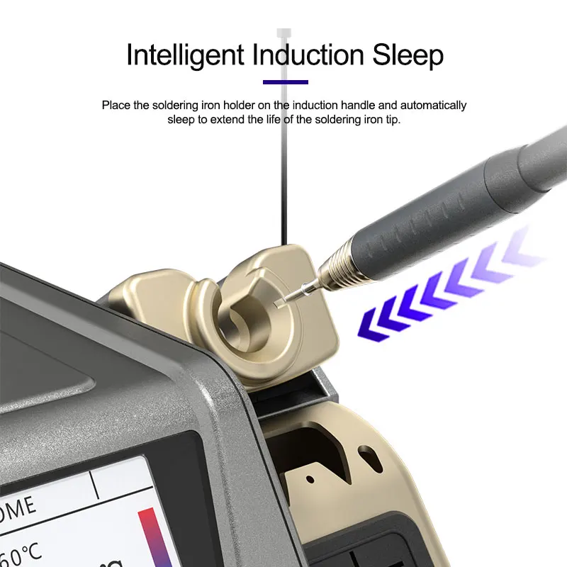 FMchip GVM H3 3 in 1 Soldering Station C210/T245/T115 Handle 80W Mobile Phone Repair Tools Professional Welding Rework Station 4