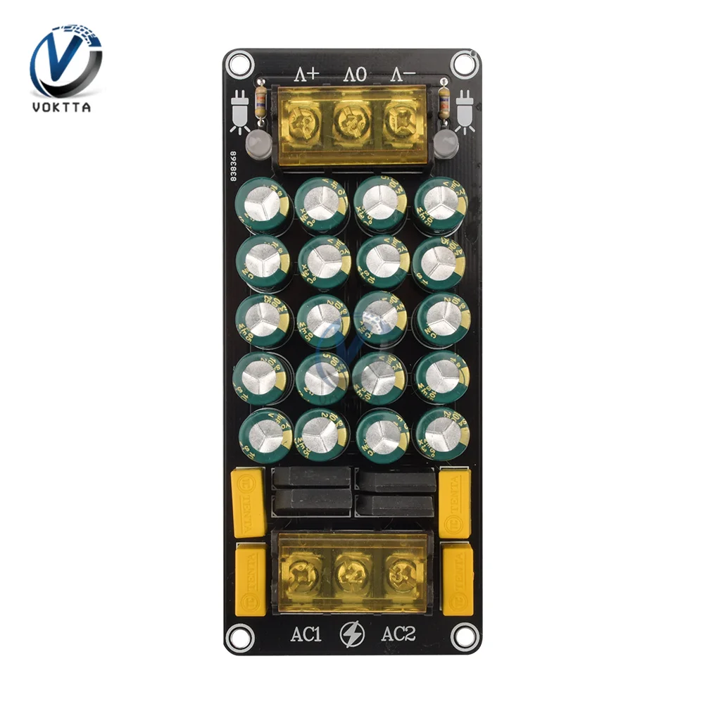 

10A Output Positive and Negative DC Voltage Full Bridge Dual Power Rectifier Filter Power Amplifier Board Module 1200W